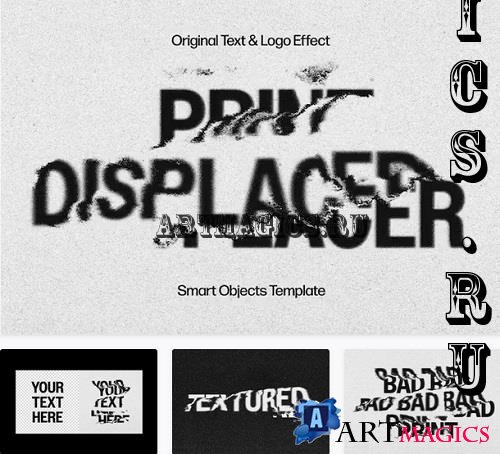 Textured Displace Text Effect - 91913146