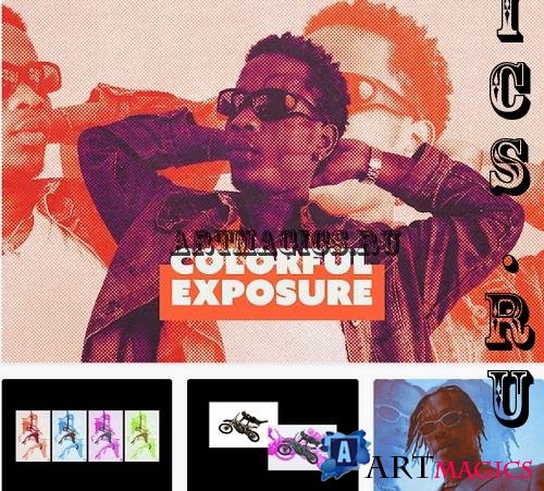 Colorful Exposure Photo Effect - 91914915