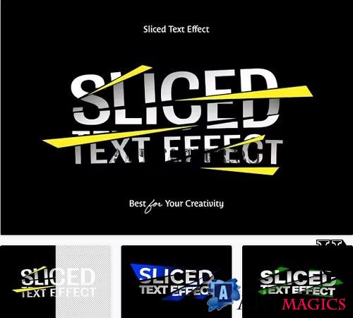 Sliced Text Effect - 16080517