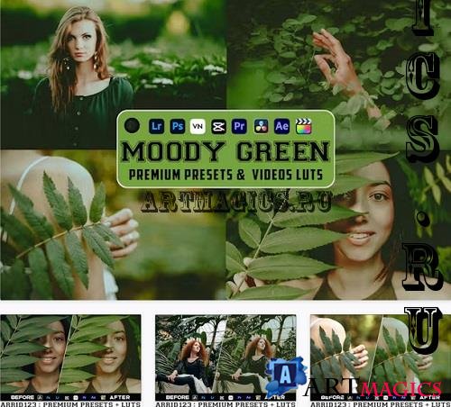 Moody Green Luts Videos & Presets Mobile Desktop - TSQT7KQ