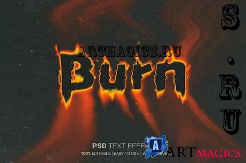 Burn Photoshop Text Effect - AERF7QM