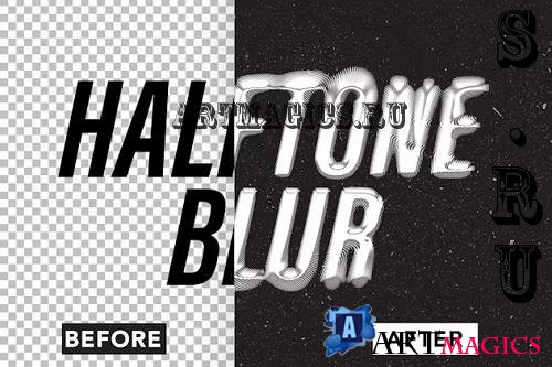 Halftone Blur Text Effect - 2Y5L28M