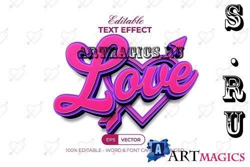 Love Pink Text Effect Style - 91962326