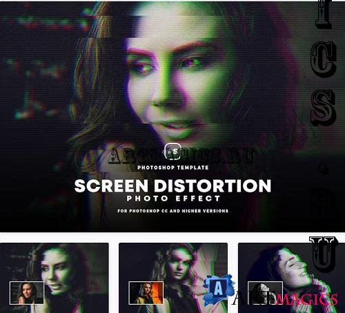 Screen Distortion Effect - C6AJ99H