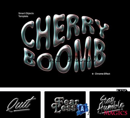 Chrome Text Effect Style - 91973050