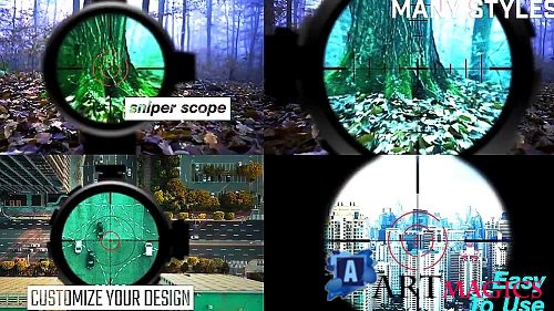 Sniper Scope Target Replacement Title 1673450 - Project for After Effects