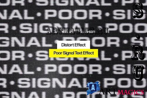 Poor Signal Text Effect - 91978880