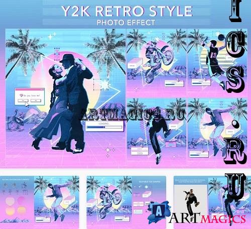 Y2K Retro Style Photo effect - TQVJ8PJ