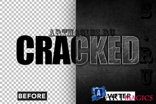 Cracked Text Effect - RMYYK6V