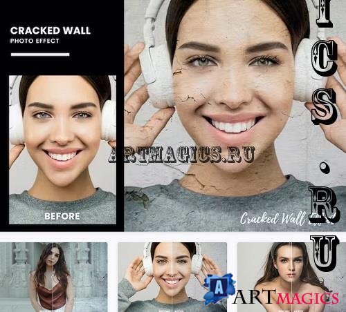 Cracked Wall Photo Effects - CJFSUF6