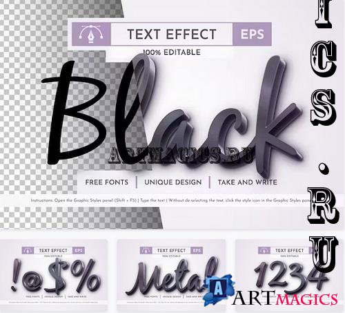 Black Editable Text Effect - 91999609