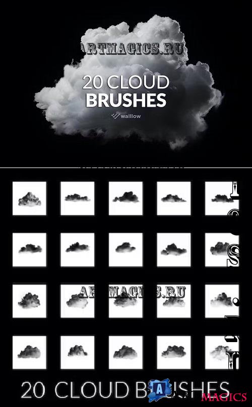 20 Realistic clouds photoshop brushes - HVC7HZN