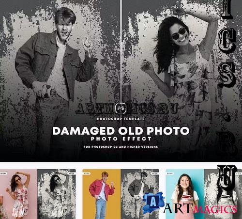 Damaged Old Photo Effect - 3ABDBUX