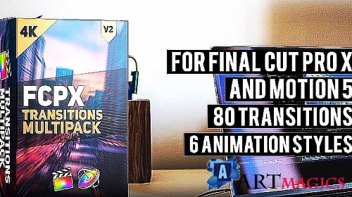 Videohive - 90 Transitions Multipack 20406765 - Project For Final Cut & Apple Motion