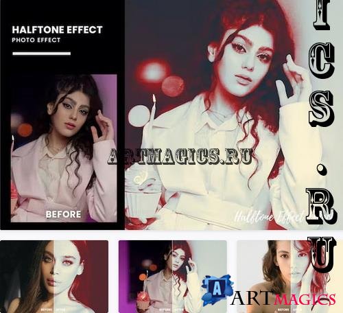 Halftone Effect Photoshop - 3PG7QWJ