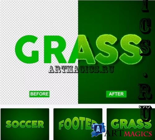 Grass Text Effect - VJZCK4E