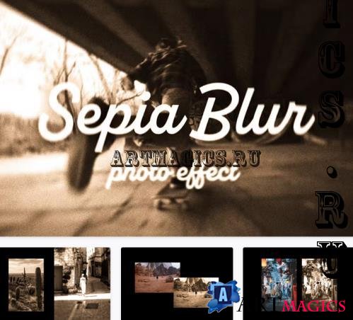 Sepia Blur Photo Effect - 92138889