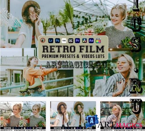 Retro Film Luts Video & Presets Mobile Desktop - 8MY77HN