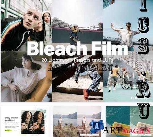 20 Bleach Film Lightroom Presets LUT - 92142587