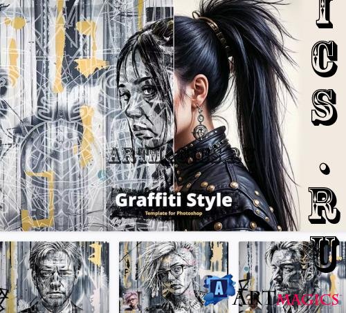 Graffiti Style Template for Photoshop - 50573479
