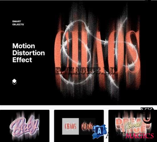 Motion Distortion Text Effect - 92140228