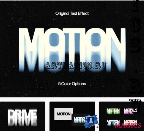 Motion Blur Melting Text Effect - 92171820