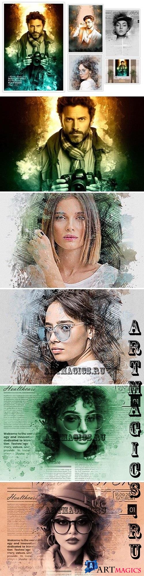 Mixed Art Photo Effect - 91892727