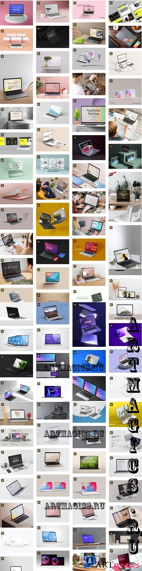 Laptop Mockups Premium Mockup Collections