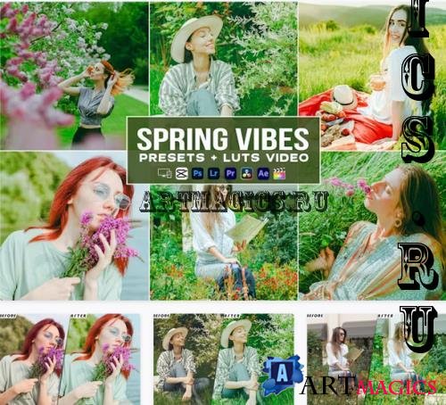 Spring Vibes Presets - luts Videos Premiere Pro - SSDF5Y2