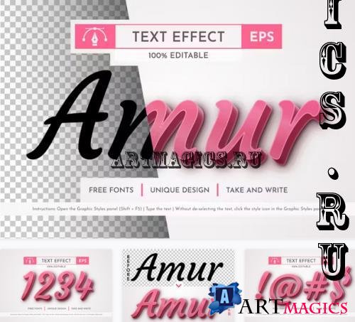 Amur Editable Text Effect - 92322695