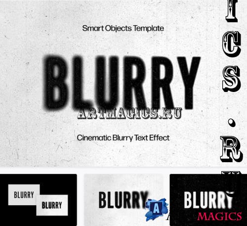 Side Blur Text Effect - 92508811