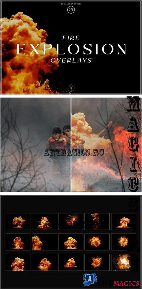 Fire Explosion Overlays - 2F5VPSM