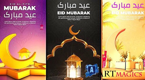 Videohive - Eid Greeting Stories Pack 51680724 - Project For Final Cut & Apple Motion
