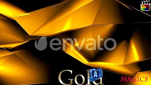 Videohive - Gold Backgrounds 51389762 - Project For Final Cut & Apple Motion