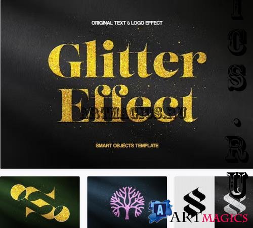 Glitter Text & Logo Effect - 92465395