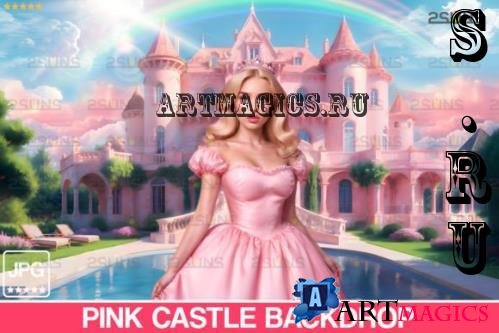 Pink Castle backdrop, Dream House - 92536538