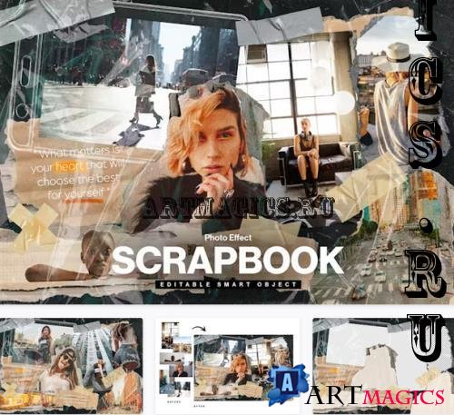 Scrapbook Photo Collage Template - MCGGBYL