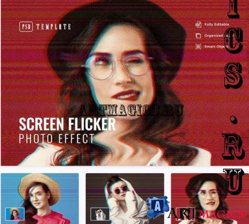 Screen Flicker Photo Effect - CPYJ5ES