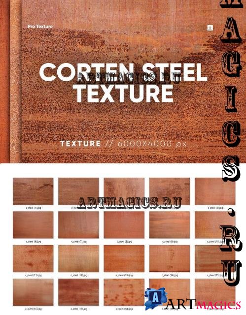 20 Corten Steel Texture HQ - 92476135