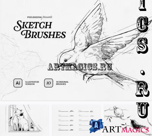 Sketch Brushes for Illustrator - 92539161