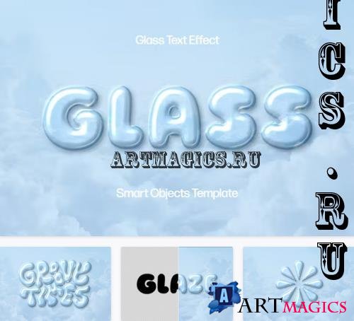 Sky Glass Text Effect - 92543405