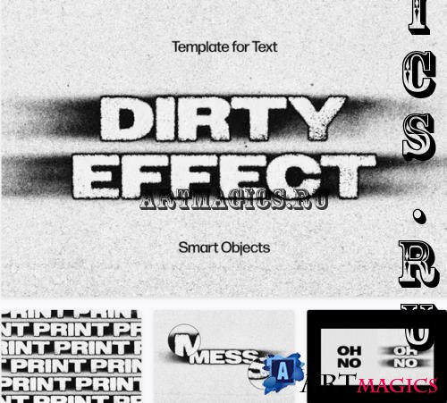 Dirty Text Effect - 92531716