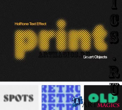 Halftone Text Effect - 92543079