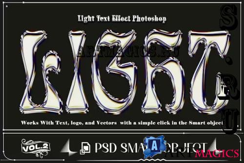 3D Light Text Effect PSD Template Photoshop - BWG8XGV