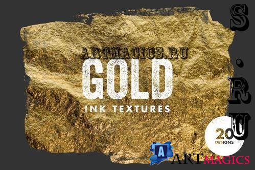 Gold Ink Textures - 92549783