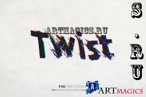 Twist Distortion Editable Text Effect - LLK3HWR