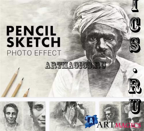 Pencil Sketch Photo Effect - CGWF3NW