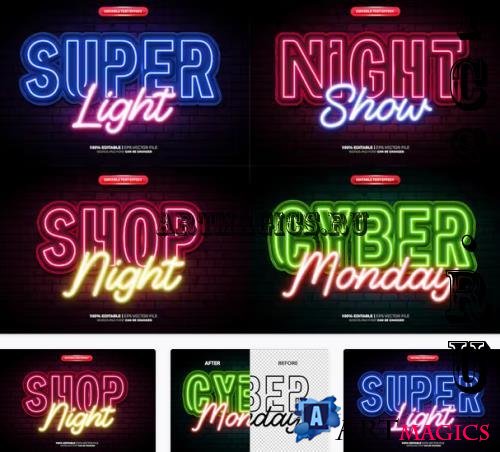 Neon Glow Text Effect - JAPHEWF