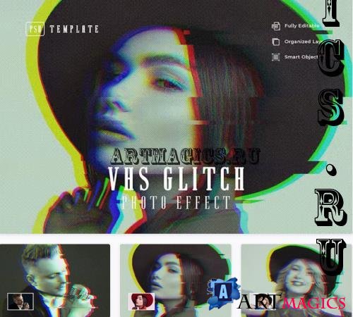 VHS Glitch Photo Effect - BVPGJJ5