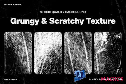 15 Grungy & Scratchy Background Texture - LYE6ASJ